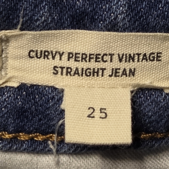 Madewell Curvy Perfect Vintage Straight Jeans Size 25 - Picture 10 of 12